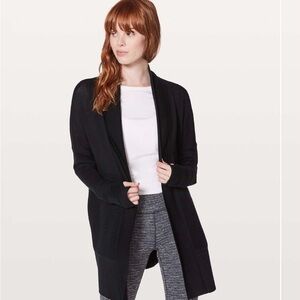 BRAND NEW w/TAG  LULULEMON SIT IN LOTUS SWEATER Black Size 2